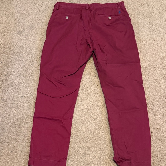 Polo by Ralph Lauren Wine Red Stretch Chinos 34x30 - Picture 2 of 4